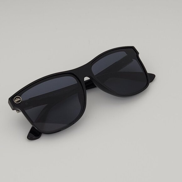 Quiksilver Round Flat Lens Sunglasses Gloss Black Frame Dark Smoke Tint Lens Q29 - Picture 7 of 12